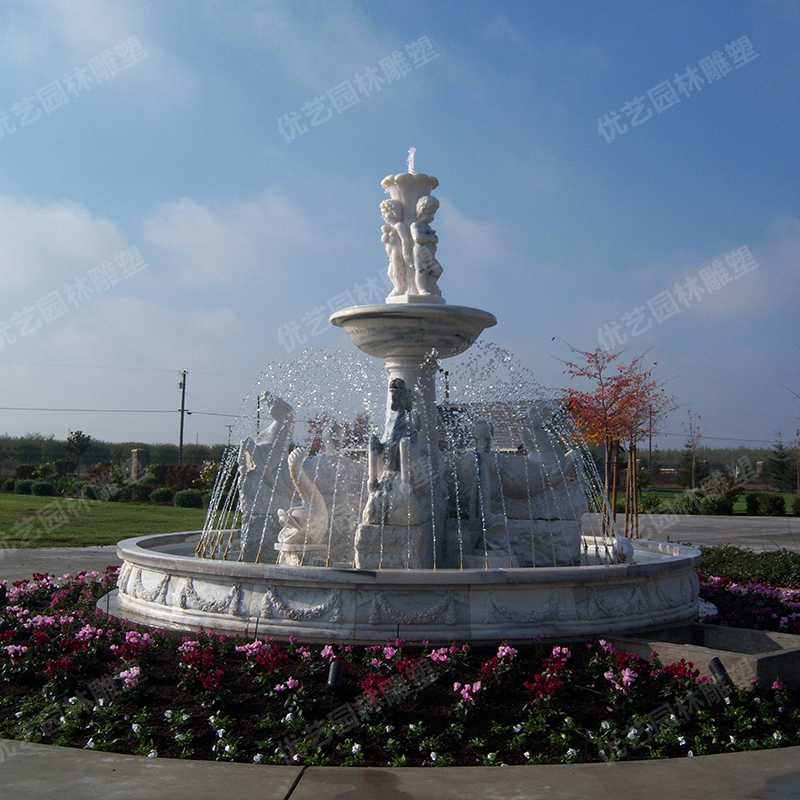 歐式石雕噴泉，石雕景觀噴泉