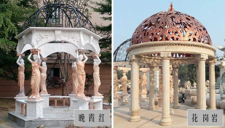 歐式景觀涼亭，大理石涼亭，石雕景觀涼亭