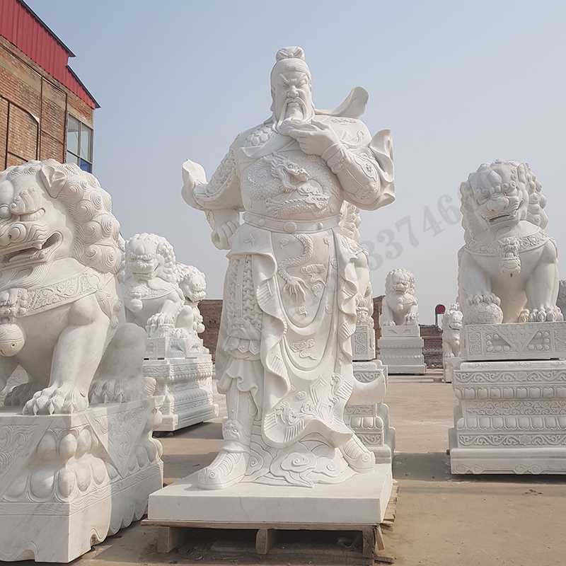 漢白玉關(guān)公像，石雕關(guān)公像，大理石關(guān)公雕像，關(guān)羽雕像，河北石雕關(guān)公廠(chǎng)家2.jpg